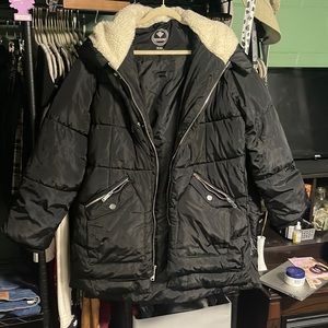 Dual lined long winter puffer